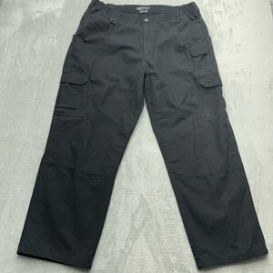 5.11 Tactical Series Cargo Pants Mens 40x30 Black Cotton Outdoor Straight Leg